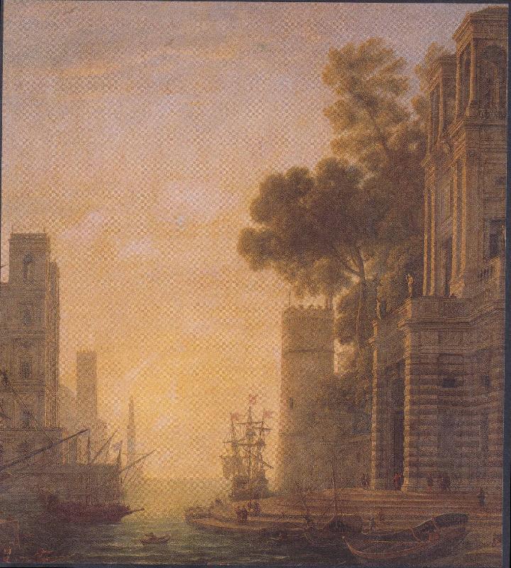 The Embarkation of St Paula in Ostia, Claude Lorrain